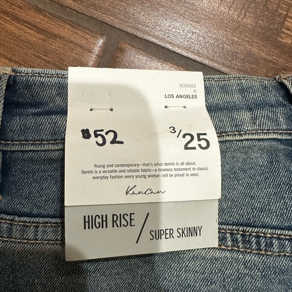 Kan can distressed jeans size 3/25 - Picture 5 of 5